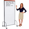 Deluxe Mobile Office Partition Panel with Whiteboard, 36-1/4"W x 77"H
																			