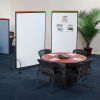 Deluxe Mobile Office Partition Panel with Whiteboard, 36-1/4"W x 65"H
																			
