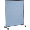 Interion® Mobile Office Partition Panel, 48-1/4"W x 63"H, Blue