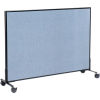Mobile Office Partition Panel, 60-1/4 W x 42 H, Blue
																			
