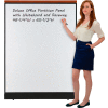 Interion® Deluxe Office Partition Panel with Whiteboard and Raceway, 48-1/4"W x 65-1/2"H
