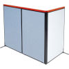 Deluxe Freestanding 3-Panel Corner Room Divider with Whiteboard, 36-1/4 W x 61-1/2 H, Blue
																			