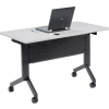 Interion® Training Table - Flip-Top 48" x 24" - Gray