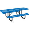 8 ft. ADA Outdoor Steel Picnic Table - Expanded Metal - Blue
																			