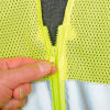 Global Industrial Class 2 Hi-Vis Safety Vest, 2 in. Silver Strips, Polyester Mesh, Lime, Size L
																			