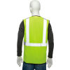 Global Industrial Class 2 Hi-Vis Safety Vest, 2 in. Silver Strips, Polyester Solid, Lime, Size L/XL
																			