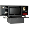 Global Industrial™ Counter Top Fold-Out Computer Security Cabinet, Black