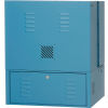 Counter Top Fold Out Computer Cabinet - Blue
																			