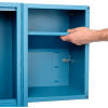 Mobile Fold Out Computer Cabinet - Blue
																			