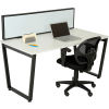Universal Clamp-On Desk Partition - Magnetic Whiteboard
																			