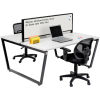 Magnetic Whiteboard Divider Screen for Double Open Office Desk
																			