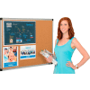 Global Industrial™ Cork Bulletin Board - 36 x 24 - Aluminum Frame