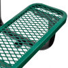 48 in. Rectangular Expanded Metal Picnic Table Green
																			