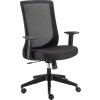 Interion® Mesh Office Chair With Mid Back & Adjustable Arms, Fabric, Black