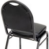 Banquet Chair - Vinyl - 2in Seat - Black - Pkg Qty 4
																			