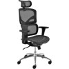 Interion® Ergonomic Chair With High Back & Adjustable Arms, Mesh, Black