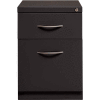 Interion® 2 Drawer Box/File Pedestal - 21-3/4"H - Charcoal