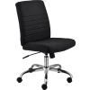Interion® Armless Task Chair - Fabric - Black