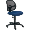 Interion® Armless Mesh Office Chair - Fabric - Blue