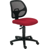 Interion® Armless Mesh Office Chair - Fabric - Red