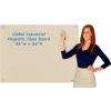 Global Industrial™ Magnetic Glass Dry Erase Board - 48 x 36 - Tan