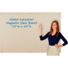Global Industrial™ Magnetic Glass Dry Erase Board - 72 x 48 - Tan