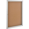 Global Industrial™ Enclosed Bulletin Board - Cork - 36"W x 48"H - 1 Door