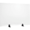 Interion® Freestanding Desk Divider - 36"W x 24"H - Clear