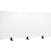 Interion® Freestanding Desk Divider - 60W x 24H - Clear
																			