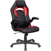 Interion® Antimicrobial Racing Chair, Black/Red