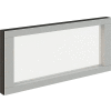 Interion® Modular Partition Stacking Panel with Glass, 36"W x 16"H