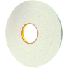 3M 4026 Double Coated Urethane Foam Tape 1/2" x 36 Yds. 62 Mil Natural - Pkg Qty 18
