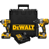 DeWALT DCK299P2 20V MAX XR Li-Ion Cordless Brushless Hammerdrill/Impact Combo Kit 5.0Ah w/ Charger