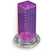 Global Approved 700220-PUR 12" Pegboard Revolving Countertop Display, 4-Sided, Purple ,1 Piece