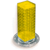 Global Approved 700220-YEL 12" Pegboard Revolving Countertop Display, 4-Sided, Yellow ,1 Piece