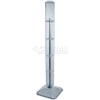 Global Approved 700225-CLR 48" Pegboard Revolving Floor Display, 4-Sided, Clear Translucent ,1 Piece