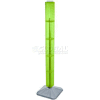 Global Approved 700225-GRE 48" Pegboard Revolving Floor Display, 4-Sided, Green Translucent ,1 Piece