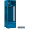 Steel Gear Locker With Open Front, 24"Wx24"Dx72"H, Blue, Assembled