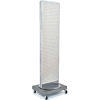 Azar Displays 700253-WHT, Pegboard Floor Stand, 16"W x 66"H, WH, 1 Pc