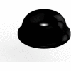 3M™ Bumpon Protective Product SJ5003 - Hemisphere - 0.440" W x 0.200" L - Black - Pkg of 3000