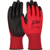 Zone Defense Red Nylon Shell Coated Gloves, Black Poly Palm Coat, XL - Pkg Qty 12