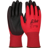 Zone Defense™ Red Nylon Shell Coated Gloves, Black Poly Palm Coat, Large - Pkg Qty 12