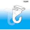 Aluminum Ceiling Right Hook, 1-1/4"L, White - Pkg Qty 100