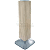 Global Approved 703387-ALM 4-Sided Interlocking Pegboard Display, 8" x 40", Almond Solid ,1 Piece