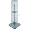 Global Approved 703387-CLR 4-Sided Interlocking Pegboard Display, 8" x 40", Clear Opaque ,1 Piece