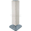 Global Approved 703387-WHT 4-Sided Interlocking Pegboard Display, 8" x 40", White Solid ,1 Piece