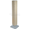 Global Approved 703389-ALM 4-Sided Interlocking Pegboard Display, 8" x 60", Almond Solid ,1 Piece