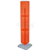 Global Approved 703389-ORG 4-Sided Interlocking Pegboard Display, 8" x 60", Orange Opaque ,1 Piece
