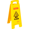 Rubbermaid® 6112-77 Floor Sign 2 Sided - Caution Wet Floor