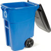 Hinged Lid Stays Open for Recycling Containers, Recycling Container with Lid, Rubbermaid Recycling Bins, Large Recycling Bin